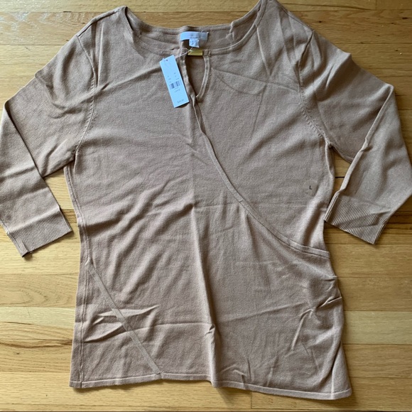 NWT New York & Company Tan Top - Large - Picture 2 of 8